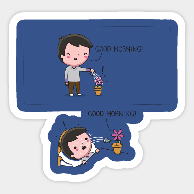 Good Morning Sticker by wawawiwa